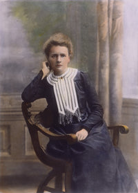 Marie Curie Fine Art Print - Oil Over Photograph by Granger Collection