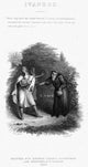 Scott's Ivanhoe Engraving Art Print - Nisaac of York & Templars