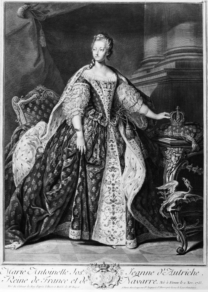 Marie Antoinette Engraving Poster Print by Granger Collection