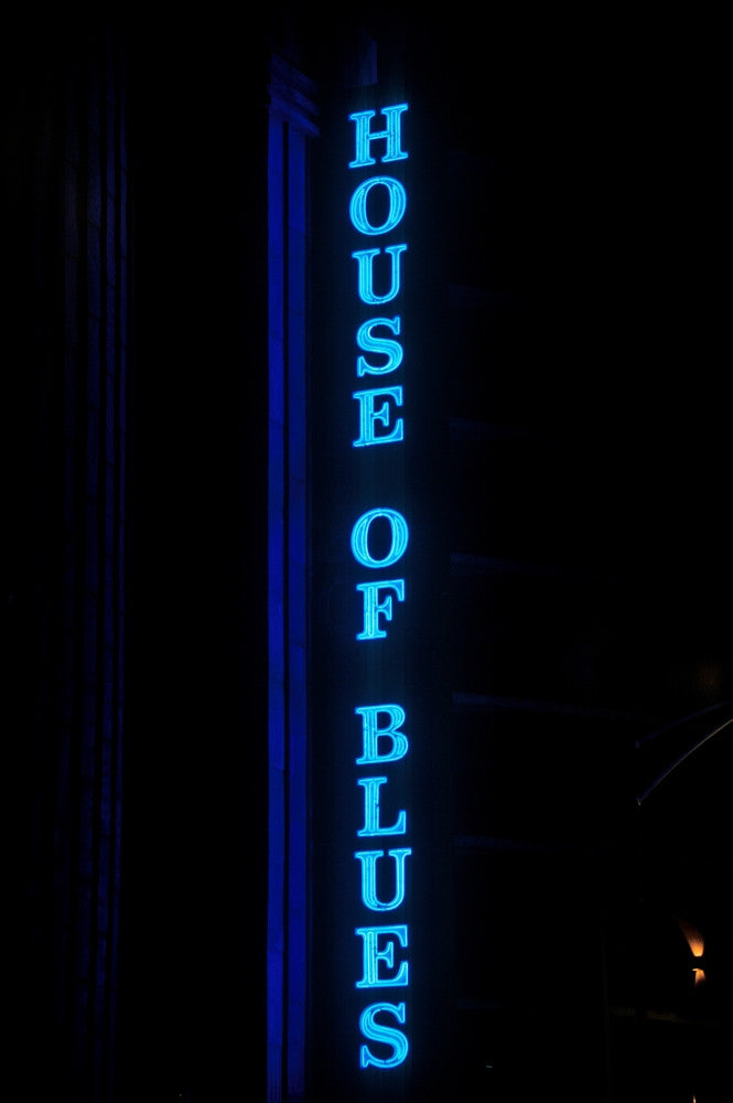 House of Blues Neon Sign Poster Print by Panoramic Images