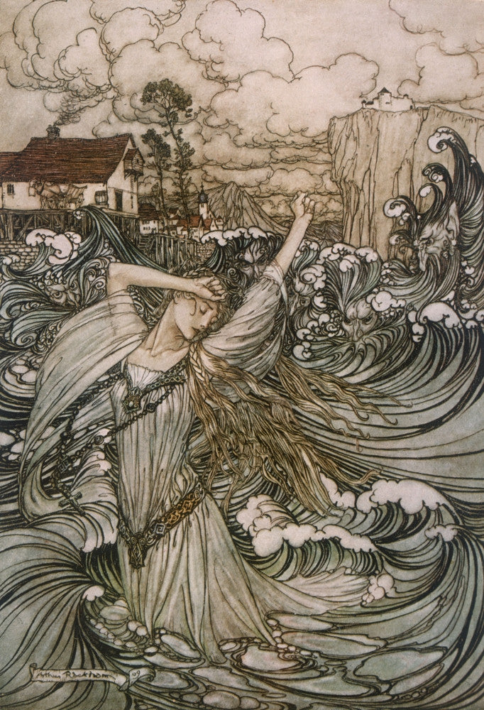 Undine by De La Motte Fine Art Print - Arthur Rackham | Posterazzi