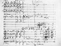 Brahms Manuscript Fine Art Print - First Symphony Page | Posterazzi