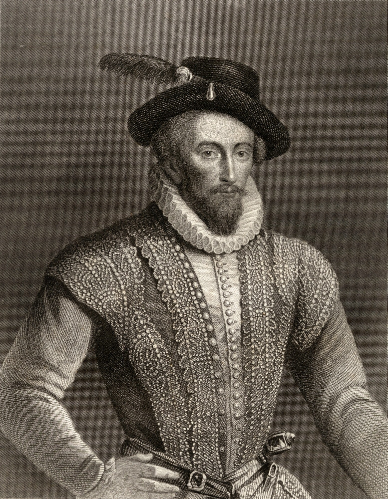 Sir Walter Raleigh Fine Art Print - Engraving by W. Holl
