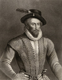 Sir Walter Raleigh Fine Art Print - Engraving by W. Holl