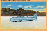 Blue Bird Race Car World Record Attempt Poster Print