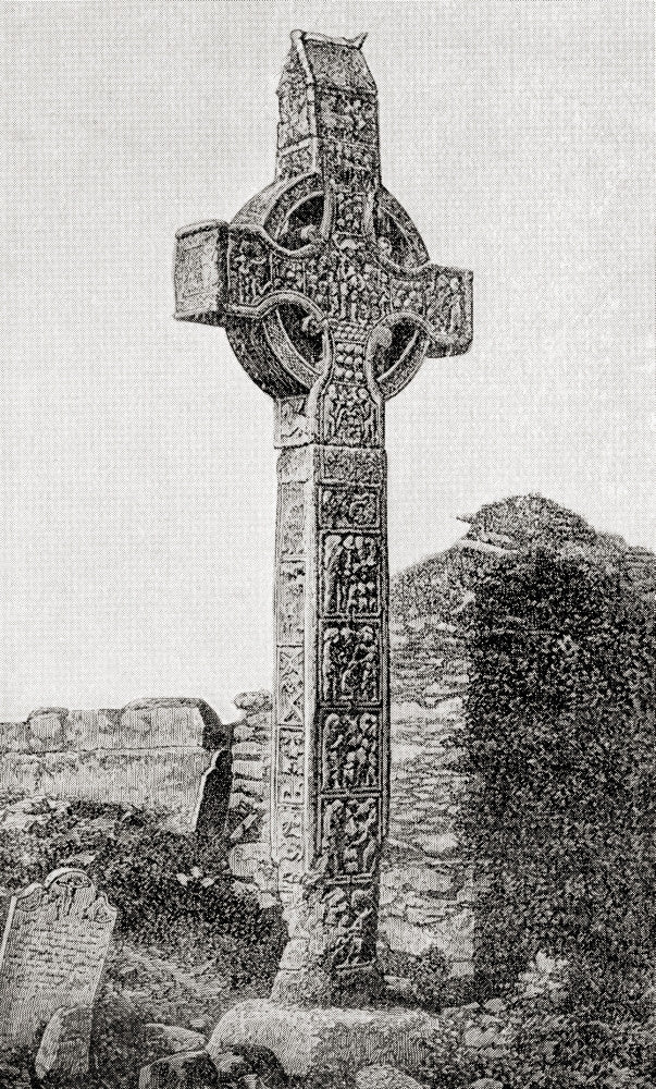 The Great Cross (Muiredach's High Cross) Fine Art Print by Ken Welsh