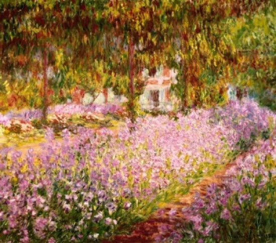 The Garden at Giverny Fine Art Print by Claude Monet