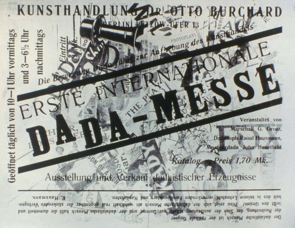 Heartfield & Grosz: Dada - Cover of First International Dada Exhibition Catalogue Fine Art Print