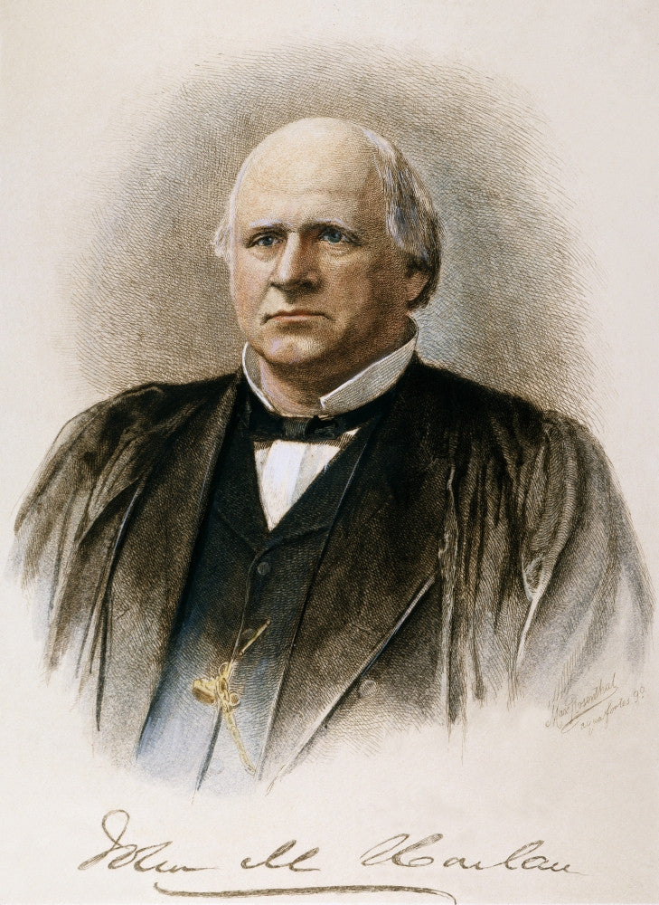 John Marshall Harlan Color Etching Fine Art Print by Max Rosenthal