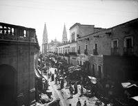 Historic Guadalajara Street Photograph by William Henry Jackson (C1890)