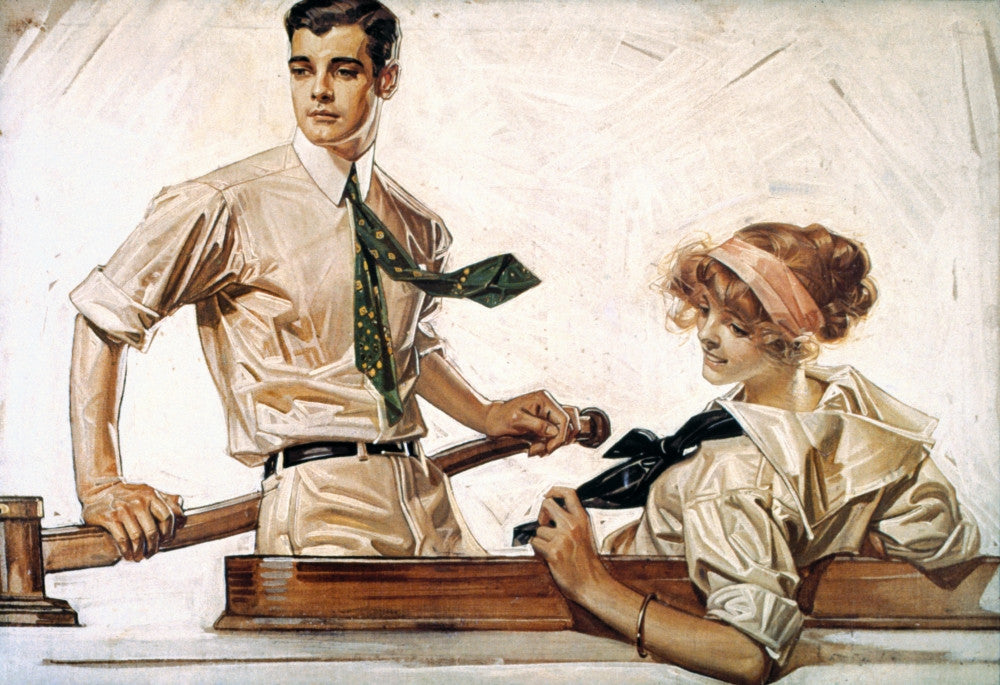 Arrow Shirt Collar Advertisement Fine Art Print by J.C. Leyendecker