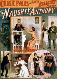 Theatrical Poster of A David Belasco History - Vintage Print