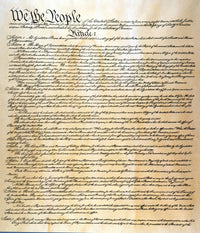 Page One of the United States Constitution Fine Art Print by Granger Collection
