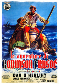 The Adventures of Robinson Crusoe Movie Poster Print (1954)