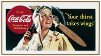 1941 Coca-Cola Advertisement Poster Print | Vintage WWII Theme