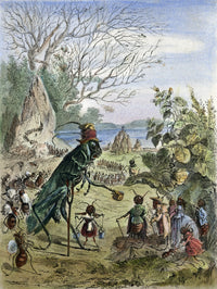 The Grasshopper and the Ant 19th Century Wood Engraving Print by Granger Collection