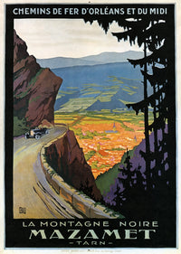 C1920 Chemins De Fer D'Orleans Et Du Midi-Mazamet Railroad Poster Print by Granger Collection