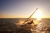 Windsurfer at Sunset Over South Maui - Fine Art Print (8x10)
