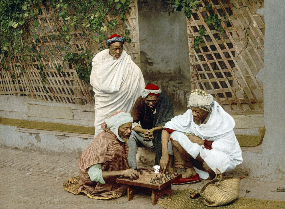 Algiers: Chess Game Fine Art Print - C1899 by Granger Collection
