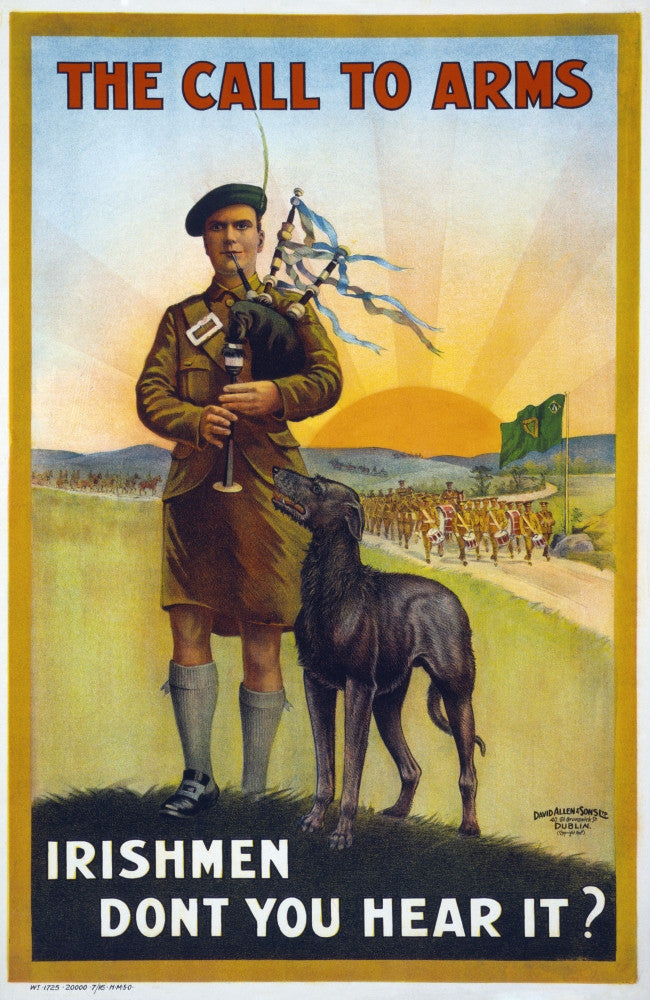 The Call to Arms: Irish Recruitment Lithograph (1915) Poster Print