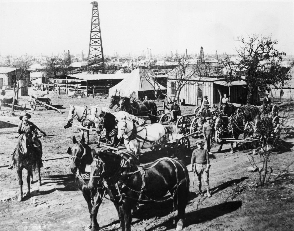 Breckenridge Texas Oil Field Fine Art Print - 1920