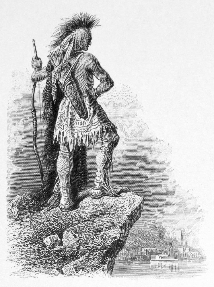 Tammany - Lenni-Lenape Native American Chief Steel Engraving Print by Granger Collection