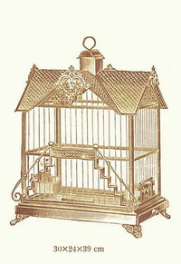 Ornamental Bird Cage Fine Art Print - Vintage Catalog Design