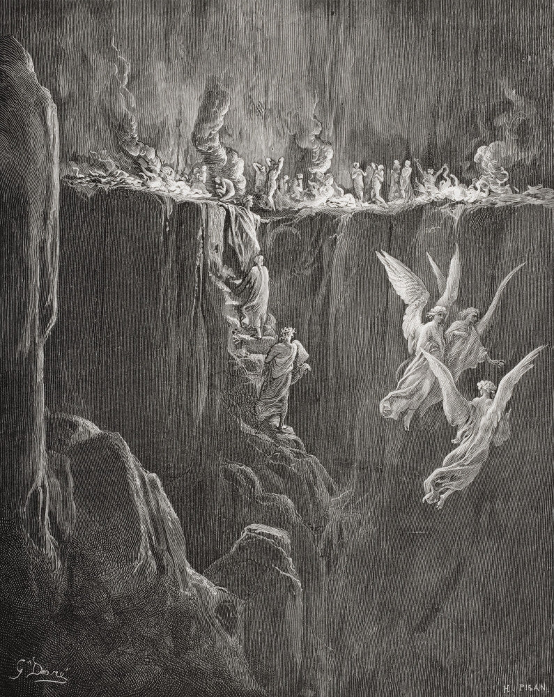 Gustave Doré's Purgatorio Illustration - Canto XXV Print