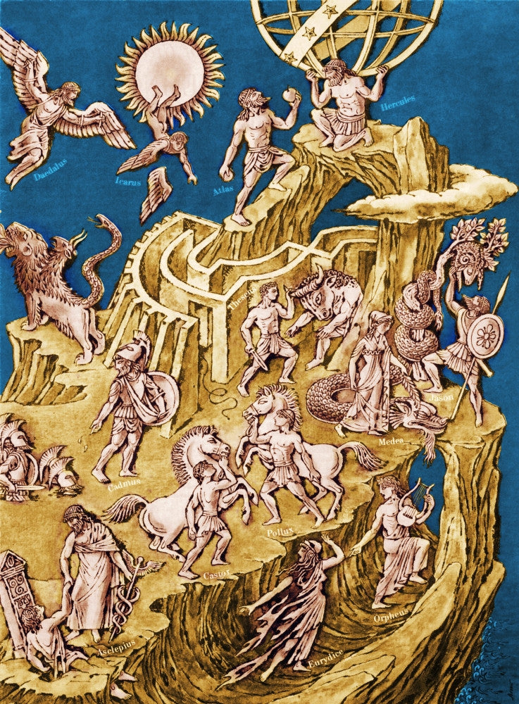 Greek Mythological Characters Fine Art Print by Science Source