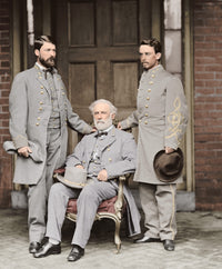 Robert E. Lee with Eldest Son and Aide Fine Art Print by Stocktrek Images
