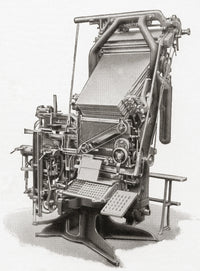 Vintage Linotype Machine Fine Art Print by Ken Welsh