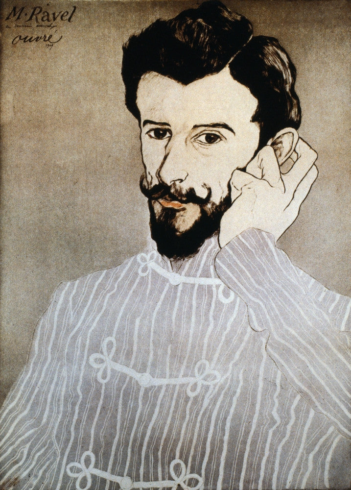 Maurice Ravel in His Pyjamas Fine Art Print by Achille Ouvr_