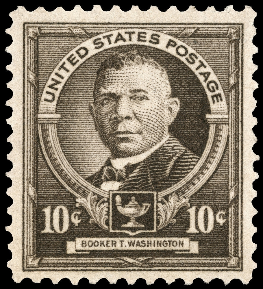 Booker T. Washington Commemorative Postage Stamp Poster Print by Granger Collection