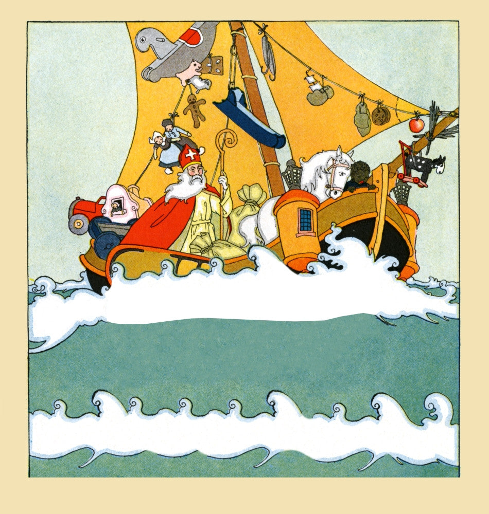 The Dutch Santa Claus Poster Print by Maud & Miska Petersham