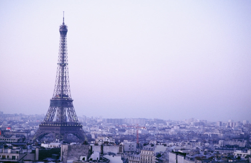 Eiffel Tower at Dusk with Paris Skyline Fine Art Print