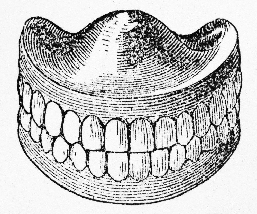 Dentures Engraving Art Print - 1853 by Granger Collection