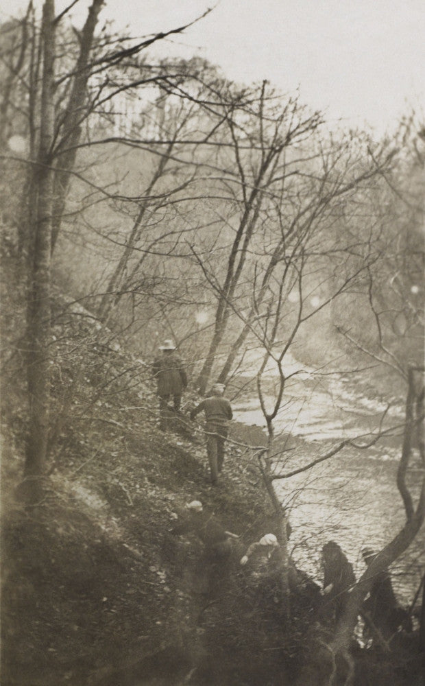 Theodore Roosevelt Hiking in a Wooded Area Poster Print