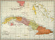 Historical Map of Cuba, 1900 - Fine Art Print by Granger Collection