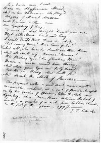 Samuel Taylor Coleridge Kubla Khan Manuscript Fine Art Print