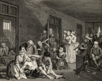 The Rake's Progress: Scene in Bedlam Fine Art Print by Hogarth