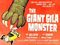 The Giant Gila Monster Half-Sheet Movie Poster Art (1959)