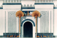Reconstructed Assyrian Temple Doorway Fine Art Print