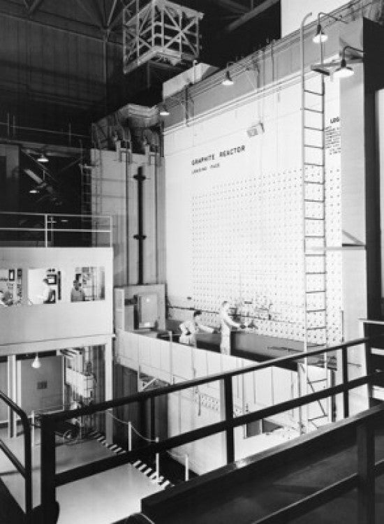 High Angle View of Scientists at Oak Ridge Nuclear Laboratory Poster Print