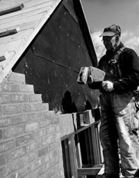 Mature Man Bricklayer Fine Art Print - Building Construction