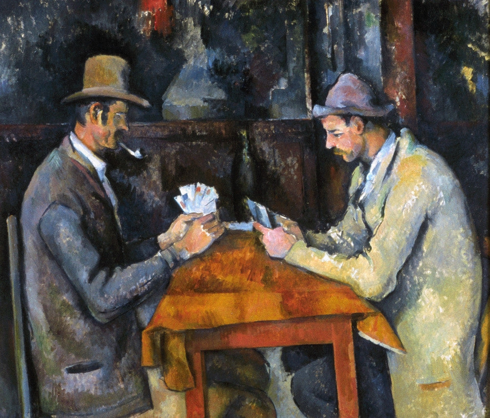 Paul Cézanne The Card Players Fine Art Print - Canvas (C1892)