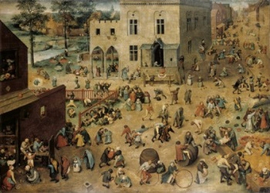 Children's Games Fine Art Print by Pieter Bruegel the Elder