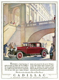 1928 Cadillac Automobile Advertisement Fine Art Print by J.M. Cleland
