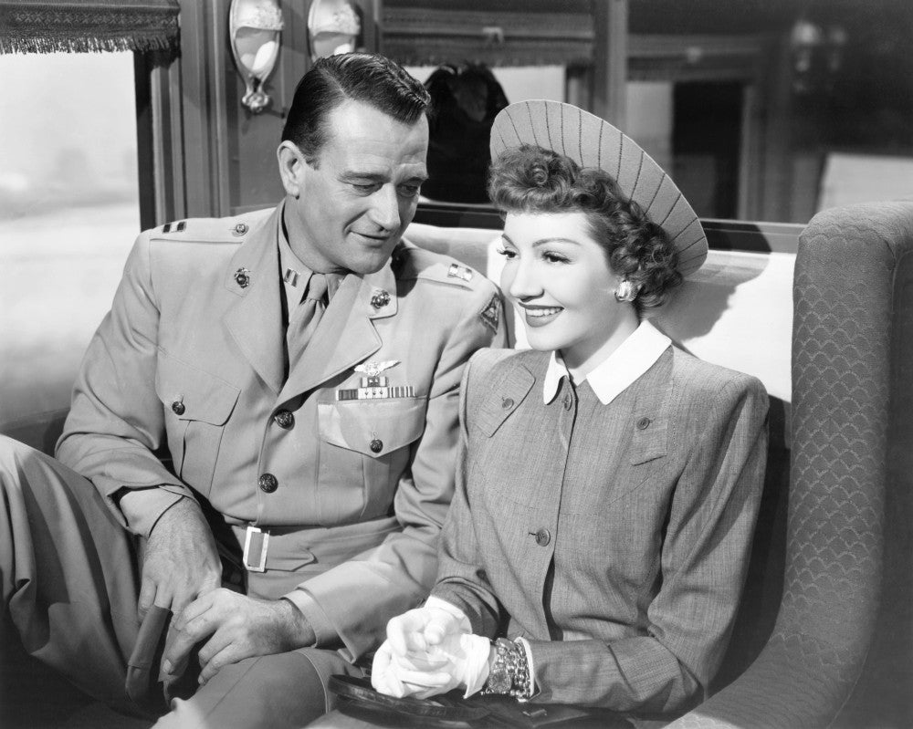 Without Reservations 1946 Photo Print featuring John Wayne & Claudette Colbert