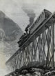 Cog-Railroad Train Passing Jacob's Ladder Fine Art Print