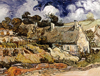 Van Gogh: Chaumes De Cordeville Fine Art Print - Canvas 1890
